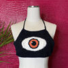 Evil Eye Crochet Halter Top - Orange You Glad They're Obsessed With U - Image 7