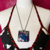 Monster That Challenged the World Large Square Pendant Necklace - Image 5