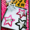 Rhinestone Star Clips Set of 4 - Lavender & Diamond - Image 3