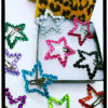 Rhinestone Star Clips Set of 4 - Emerald & Hot Blue - Image 3
