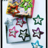 Rhinestone Star Clips Set of 4 - Emerald & Hot Blue - Image 10