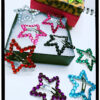 Rhinestone Star Clips Set of 4 - Emerald & Hot Blue - Image 9