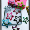Rhinestone Star Clips Set of 4 - Lavender & Diamond - Image 10