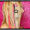 Rhinestone Star Clips Set of 4 - Ruby & Black - Image 4