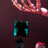 The Truth is Out There Alien Dangle Large Square Pendant Necklace - Image 5