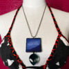 The Truth is Out There Alien Dangle Large Square Pendant Necklace - Image 6