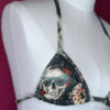 Black Skull Print Brazilian Cut Micro Bikini Set - Image 7