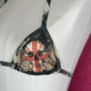 Black Skull Print Brazilian Cut Micro Bikini Set - Image 8