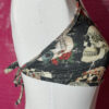 Black Skull Print Strappy Tie Back Halter Top - Image 6