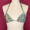 Blue Snakeskin Print Brazilian Cut Micro Bikini Set - Image 6
