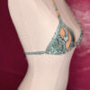 Blue Snakeskin Print Brazilian Cut Micro Bikini Set - Image 7