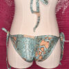 Blue Snakeskin Print Brazilian Cut Micro Bikini Set - Image 9