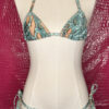 Blue Snakeskin Print Brazilian Cut Micro Bikini Set - Image 10