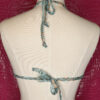Blue Snakeskin Print Strappy Tie Back Halter Top - Image 9