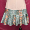 Blue Snakeskin Pleated Micro Mini Skirt - Image 5