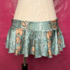 Blue Snakeskin Pleated Micro Mini Skirt - Image 6