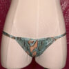 Blue Snakeskin Thong Panties / Bikini Bottoms - Image 2