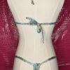 Blue Snakeskin Thong Panties / Bikini Bottoms - Image 4