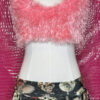 Pink Fuzzy Crochet Halter Top - Image 6