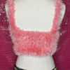 Pink Fuzzy Crochet Halter Top - Image 8